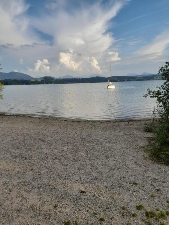 Mobilheim Chalet Bei Georg Seekirchen am Wallersee Luaran gambar